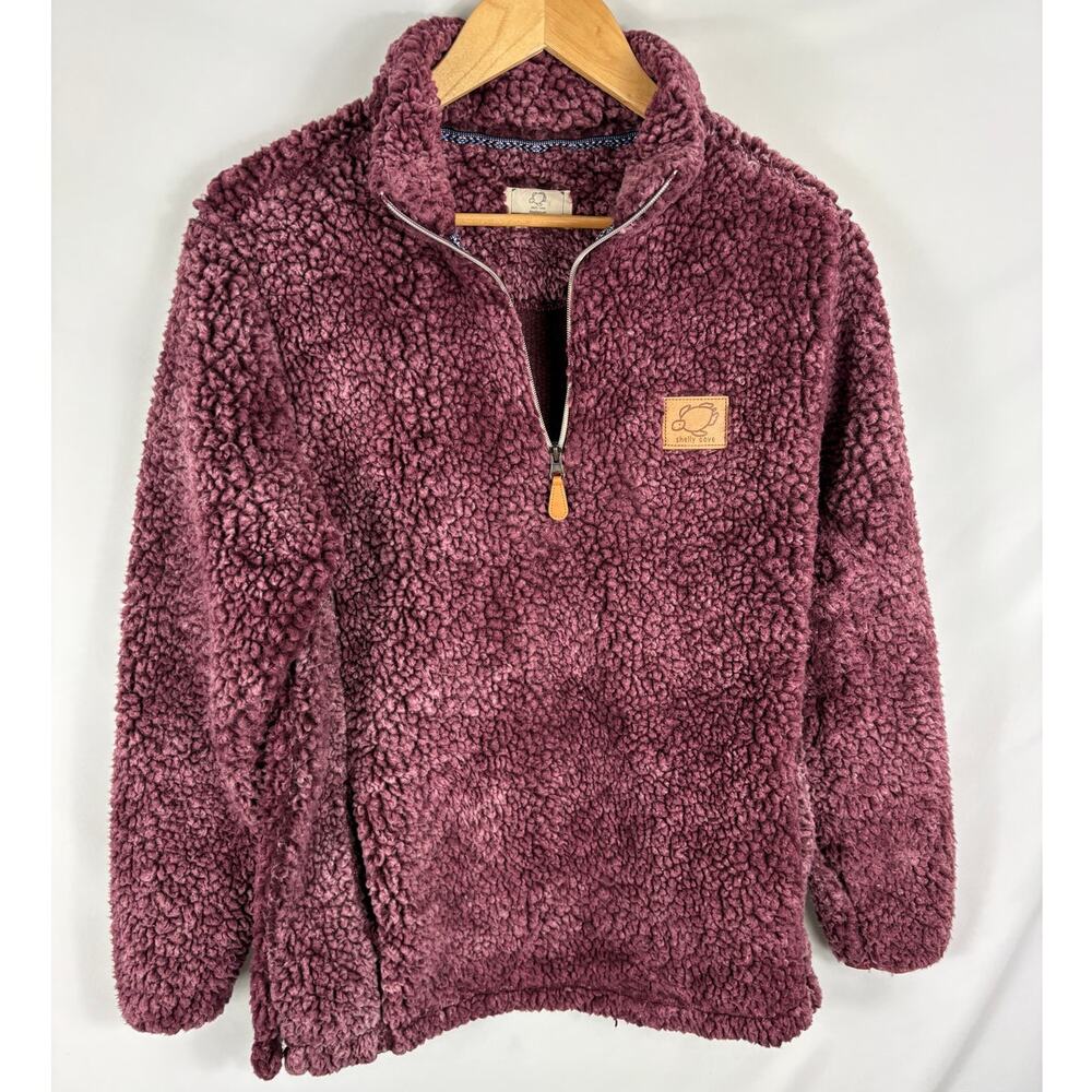 Shelly Cove Purple Sherpa Sweatshirt Size Medium